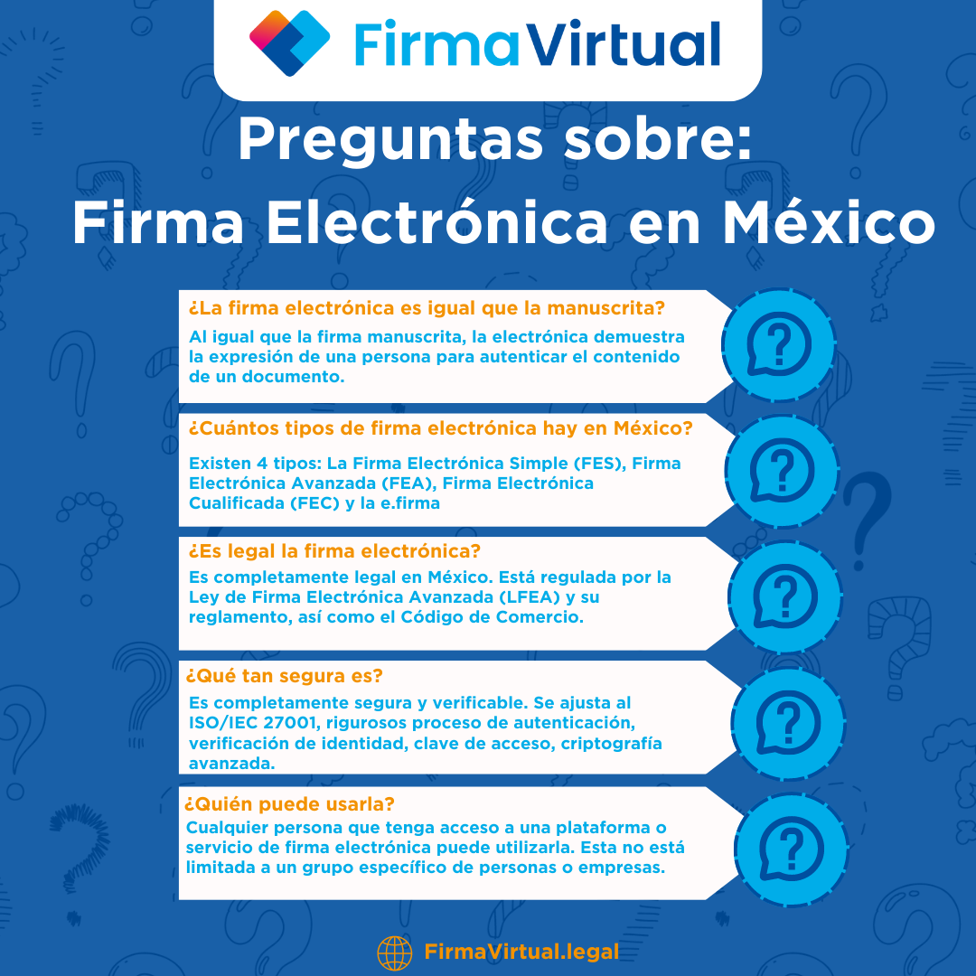 8 Dudas sobre la firma electrónica en México Las preguntas más frecuentes