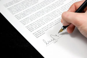 firma de contrato