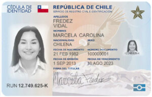 Cedula de identidad Chile