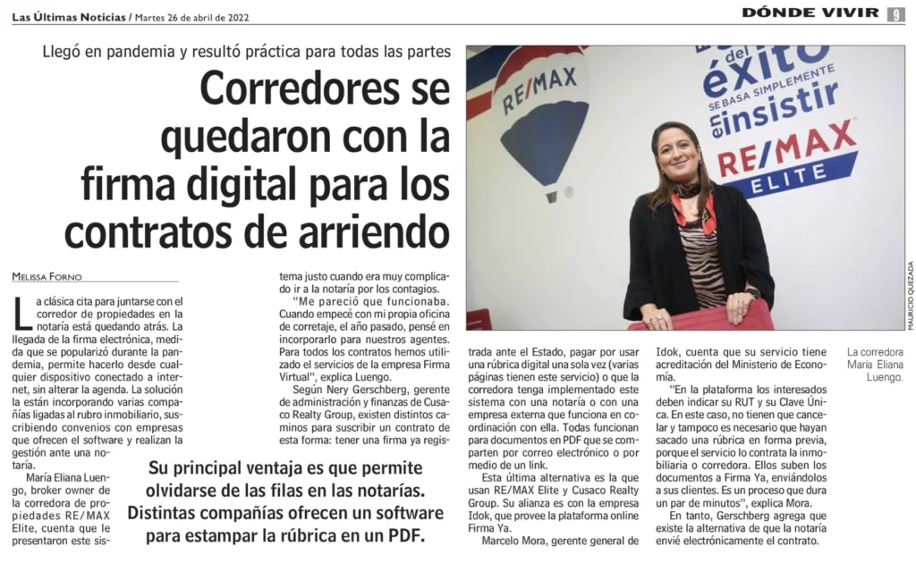 Corredores se quedaron con la firma digital para los contratos de arriendo